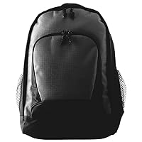 Augusta Sportswear Ripstop Backpack, One Size, Black/Black