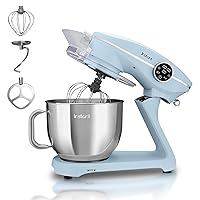 Instant Pot Stand Mixer Pro,600W 10-Speed Electric Mixer with Digital Interface,7.4-Qt Stainless Steel Bowl,From the Makers of Instant Pot,Dishwasher Safe Whisk,Dough Hook and Mixing Paddle,Blue