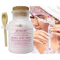 APTHCRY Hydra Jelly Mask | Premium Peel Off Turmeric & Nacinamte Formula for Home Professional Facial | 160g/5.6oz (Rose)