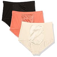 Warner's Women's Blissful Benefits Tummy-Smoothing Comfort Microfiber Brief 3-Pack Rs4433w