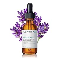 ClarityRx Peace Of Mind Be Calm Moisturizing Lavender Aromatherapy Concentrate, Natural Plant-Based Essential Oil Face Treatment for Acne-Prone Skin (1 fl oz)