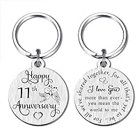 Happy Anniversary Keychain Gifts for Men Women Him Husband Boyfriend Wife Girlfriend Her