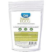 Nano EGCG Powder - Nanoparticle EGCG Supplements from Green Tea Extract - Gluten Free & Vegan EGCG Capsules for Men and Women - Non-GMO - Green Tea Extract Supplement, 8 oz (227g)
