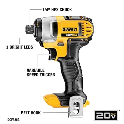 DEWALT 20V MAX* Cordless Drill Combo Kit , 7-Tool (DCK771D1M1)