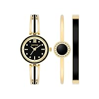 Armitron Women's Crystal Accented Watch and Bracelet Set