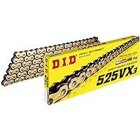 DID (525VX3G118ZB) Gold 118 Link High Performance VX Series X-Ring Chain with Connecting Link