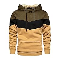 Hoodie 2023 and Winter Street Casual Sports Sweater Loose Side Seam Pocket Pocket Color Matching Youth Hooded