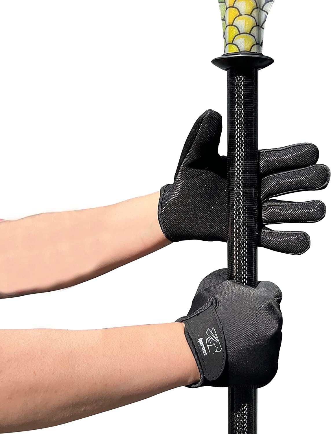 Kayak Gloves - Full Finger Black Rowing Gloves with Anti Slip Palm- Ideal for Kayaking, Paddling, Sculling, Fishing, Watersports, Sailing, Jet Ski and More. for Men and Women