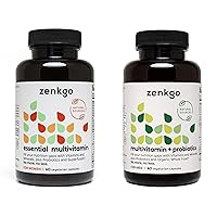 Zenkgo Women's Multivitamin & Men's Multivitamin Couple Packs to Support Overall Health, Immunity, Digestion, Energy, Daily Vitamins A, E, B6, B12