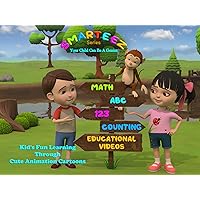Smarteez Series - Kid's Fun Learning Through Cute Animation Cartoons - Math, ABC, 123, Counting, Educational Videos