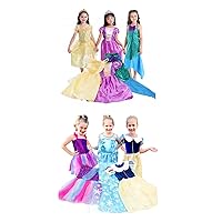 VGOFUN Princess Costume Dresses for Little Girls Ages 3-6 Years