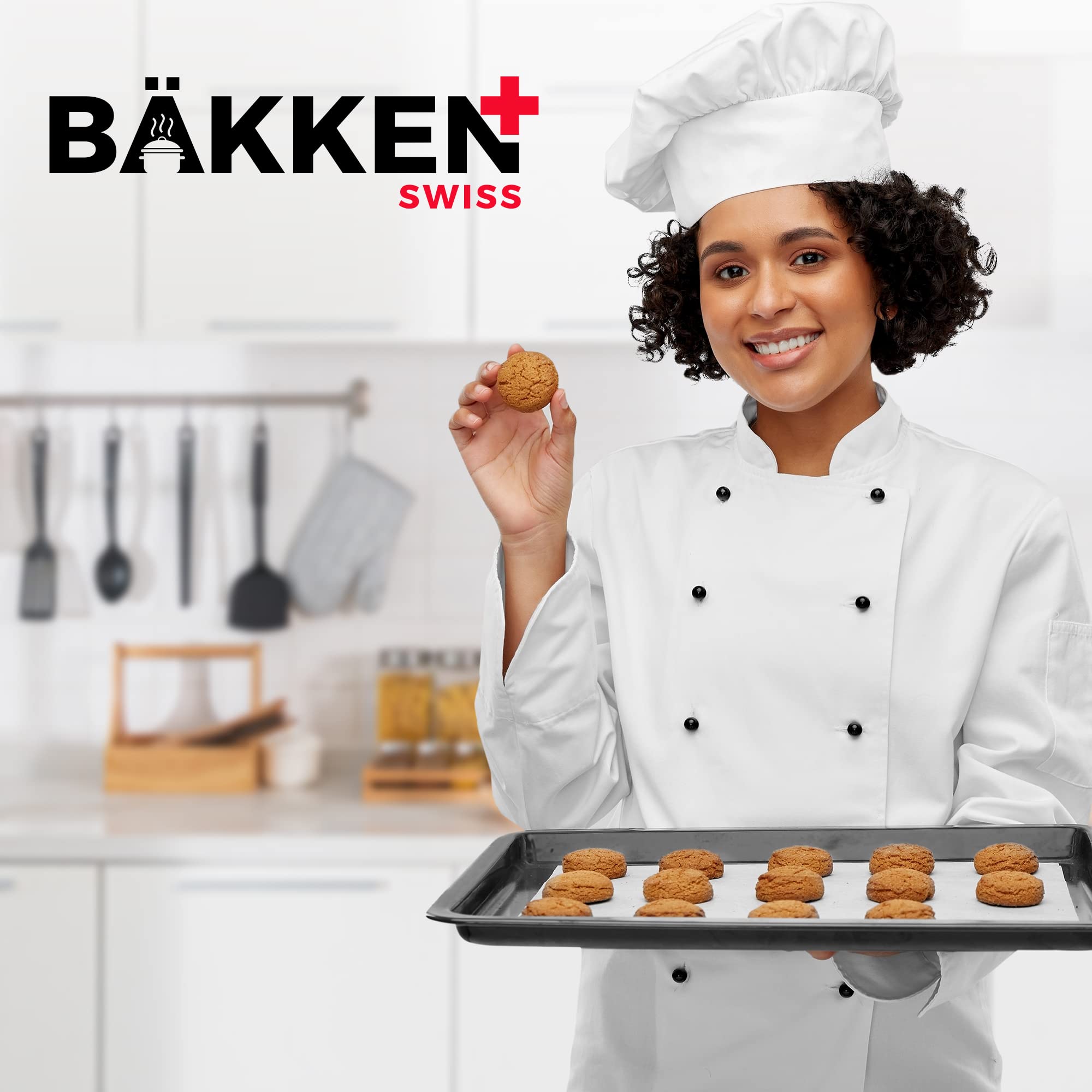 Baking Set – 10 Piece – Deluxe Non Stick Black Coating Inside and Outside – Carbon Steel Bakeware Set – PFOA PFOS and PTFE Free by Bakken