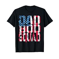 Patriotic US Flag Dad Bod Squad - Father's Day T-Shirt