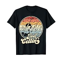 Just Cellin Retro Cello Funny Cellist Musician Orchestra T-Shirt