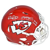 Patrick Mahomes & Mecole Hardman Signed Chiefs Super Bowl Lviii Authentic Helmet - Autographed NFL Helmets