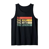 Mens Pa The Man The Myth The Legend Vintage Gift for Pa Tank Top