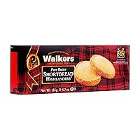 Walker's Shortbread Highlanders, Pure Butter Shortbread Cookies, 4.7 Oz Box