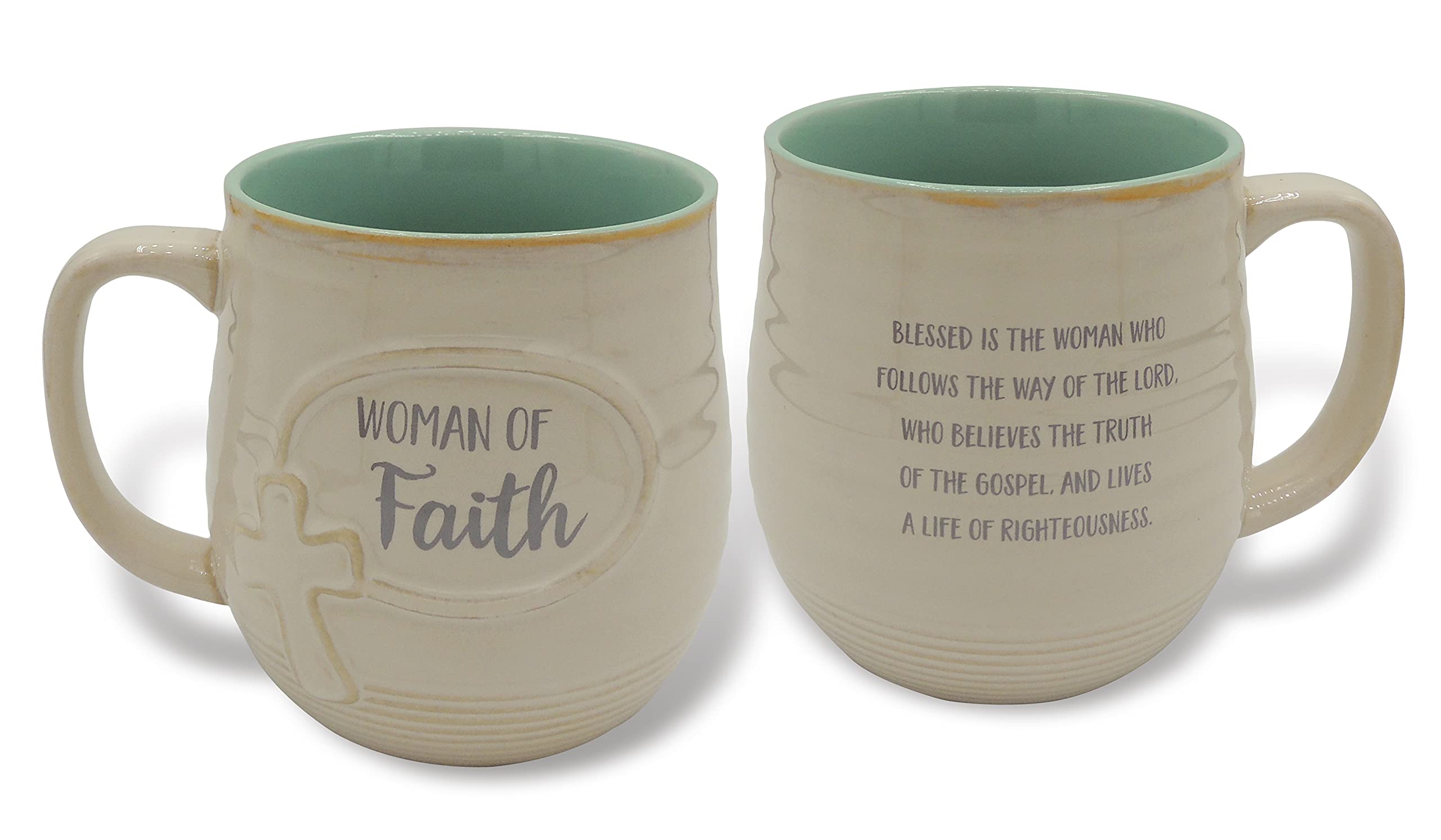 Cathedral Art Abbey & CA Gift Woman of Faith Pottery Mug, 14 fl.oz. Multi