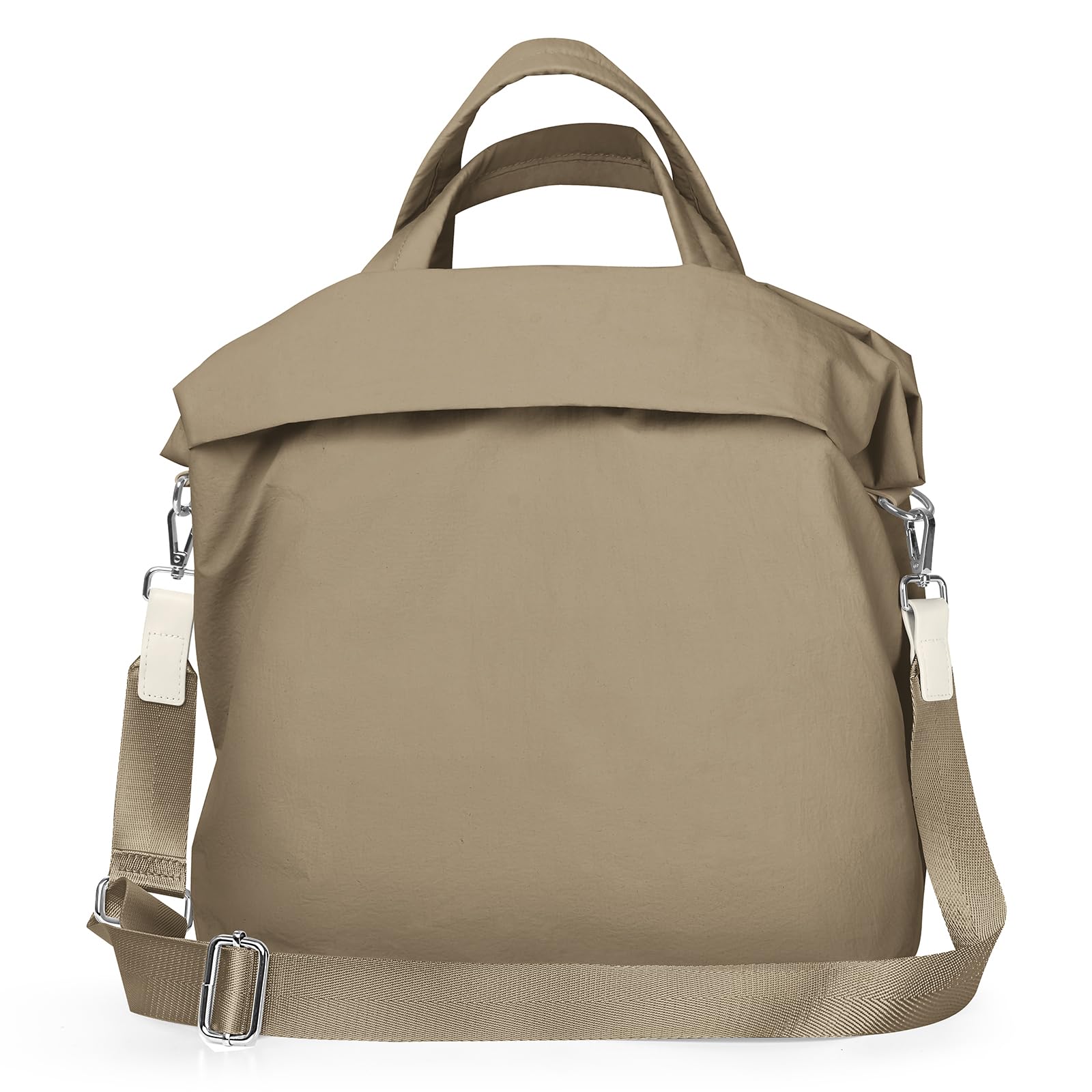 ilyswee Crossbody Tote Bag for Women, on My Level Bag, Removable Strap Multi Pockets Nylon Hobo Bag for Gym Work Travel