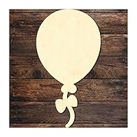 Unfinished Wood Balloon Shape Wood Craft Unfinished for Kids, Teacher Appreciation Gifts Tree Hanging Decoration DIY Craft for Laundry Decoration Holiday Party Supplies, 3PCS