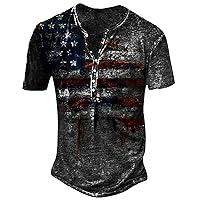 Men Shirts,Casual Plus Size Short Sleeve Graphic and Embroidered Fashion T-Shirt Short Sleeve Printed Tee Top 2024