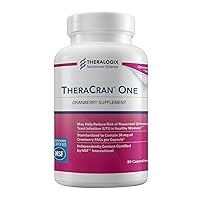 TheraCran One Cranberry Supplement | 36mg PACs Per Capsule | 90 Day Supply | Cranberry Extract, Supports Urinary Tract Health