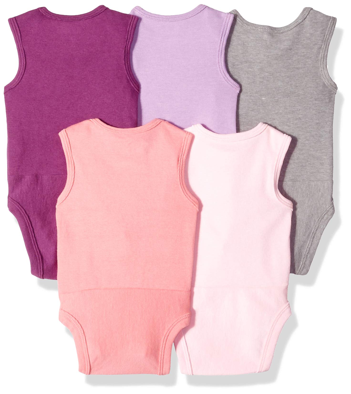 Hanes unisex-baby Baby Bodysuits, Ultimate Flexy Sleeveless for Boys & Girls, 5-pack