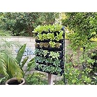 2-Ft x 3-Ft Outdoor Vertical Garden Planter with Built-in Drip Line Irrigation System for Food Growth on Patios, Balconies, Fences and More