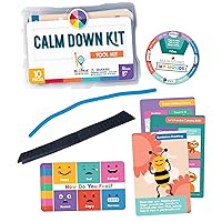 Carson Dellosa Be Clever Wherever 10-Piece Classroom Calm Down Tool Kit for Anxiety Relief, Calm Down Corner Supplies, Emotional Regulation Tools for Kids With Fidget Toys, Mindfulness Cards