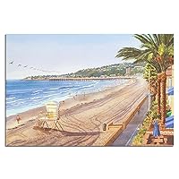 Mission Beach San Diego Canvas Art Poster Picture Modern Office Family Bedroom Decorative Posters Gift Wall Decor Painting Posters 8x12inchs(20x30cm)
