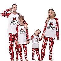 Christmas Pajamas for Family Matching Pjs Set Classic Plaid Xmas Clothes for Teens Womens Mens 2022 Gifts