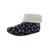 FitFlop Womens Sarah Shearling Dots Slipper Shoes, Midnight Navy, US 5