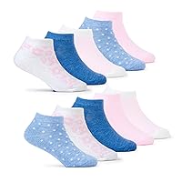 Keds Girls' Soft Half Cushion Socks, 10 Pack