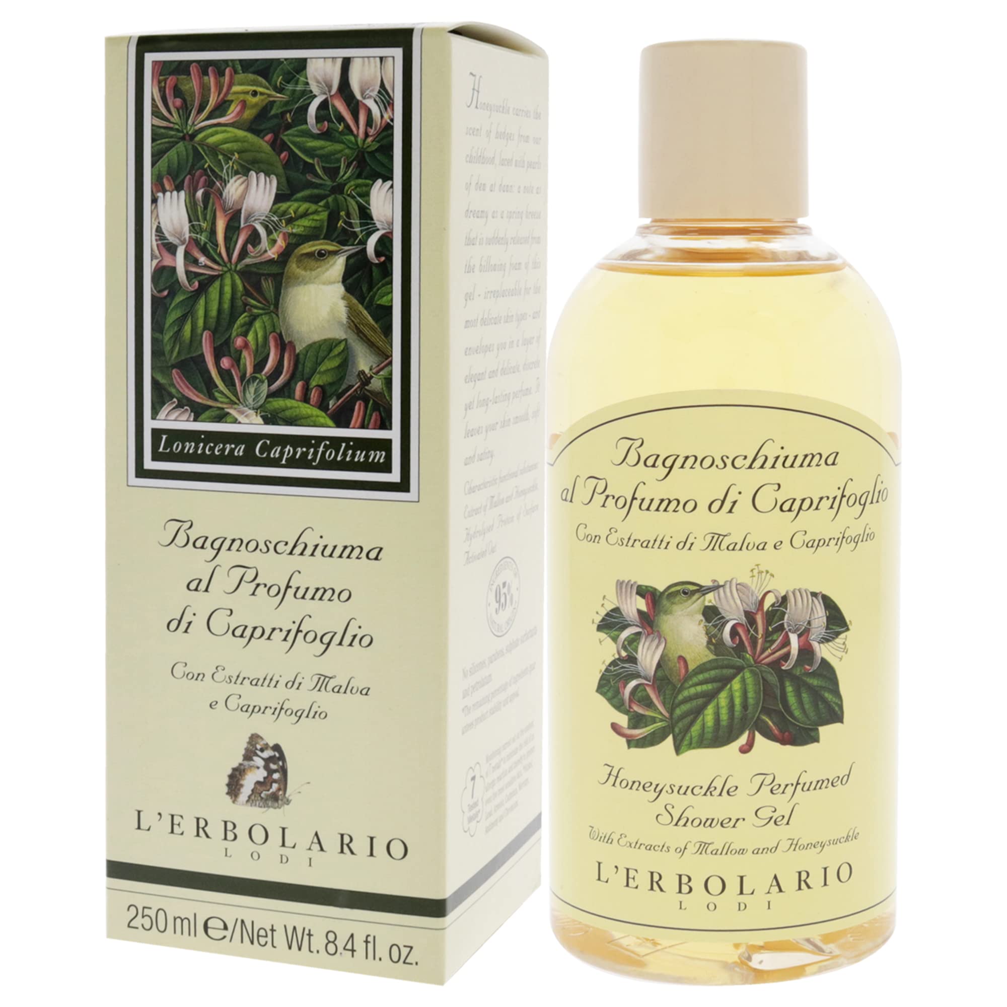 L'ERBOLARIO Honeysuckle Perfumed Shower Gel For Unisex 8.4 oz Shower Gel