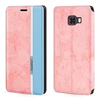 Samsung Galaxy C5 Pro Case,Fashion Multicolor Magnetic Closure Leather Flip Case Cover with Card Holder for Samsung Galaxy C5 Pro (5.2”)