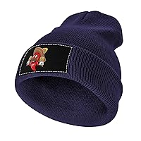 Smiling Chili Pepper with Maracas Knit Beanie Hat Soft Warm Skull Cap Winter Hat Knitted Caps for Men and Women