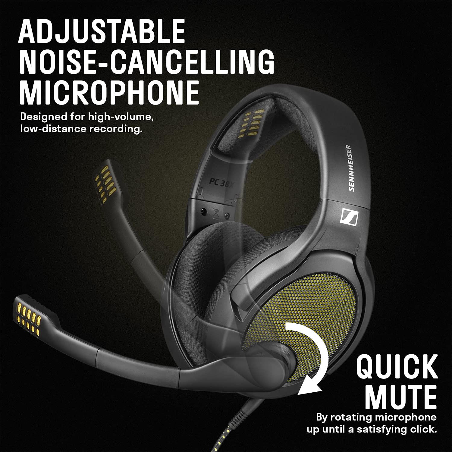 Drop + Sennheiser PC38X Gaming Headset — Noise-Cancelling Microphone with Over-Ear Open-Back Design, Velour Earpads, Compatible with PC, PS4, PS5, Switch, Xbox, Mac, Mobile, and More