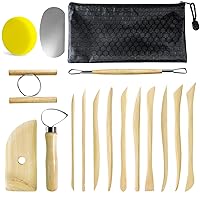 Clay Tools Kit, 16 PCS Polymer Clay Tools, Pottery Tools Kit, Ceramics Clay Sculpting Tools Set for Adults and Kids Pottery Craft, Carving, Dotting, Molding, Modeling, Shaping