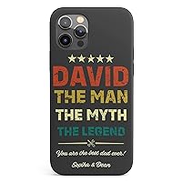Custom Name Father’s Day Dad Phone Case, Personalized Case, Designed ‎for iPhone 15 Plus, iPhone 14 Pro Max, iPhone 13 Mini, iPhone 12, 11, X/XS Max, ‎XR, 7/8‎ Black