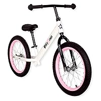 16 Inch Balance Bike, Toddler Bicycle Ages 5-8, Air Tires, Footrests, No Pedals Push Bike, Toddler Outdoor Toy Bike for Kids, Boys Girls