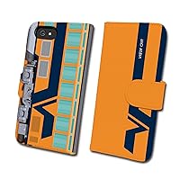 Kintetsu 30000 Series Vista Car Railway Smartphone Case No.96 [Notebook Type] for iPhone SE (2nd and 3rd Generation)/iPhone 8/iPhone7 tc-t-096-7 Orange