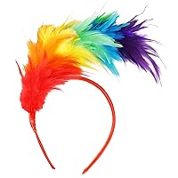 Mardi Gras Headband Mardi Gras Outfit for Women Feather Headband Mardi Gras Accessories 1920s Feathers Fascinator