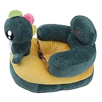 Adjustable Angle Plush Baby Support Sofa, Lightweight Infant Lounger with Multiple Adjustments for Babies (Green)