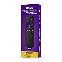 Roku Voice Remote | TV Remote Control with Voice Control, TV Controls, Simple Setup, & Pre-Set App Shortcuts - Replacement Remote Compatible with Roku TV, Roku Players, & Roku Audio
