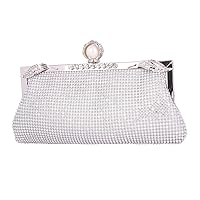 Womens Sparkly Crystal Evening Party Clutch Wedding Bridal Wallet Handy Bag