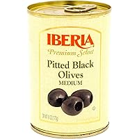 Premium Select Pitted Black Medium Olives, 6 Ounce (Pack of 12)