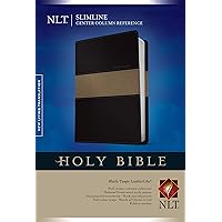 Slimline Center Column Reference Bible NLT, TuTone (LeatherLike, Black/Taupe, Red Letter) Slimline Center Column Reference Bible NLT, TuTone (LeatherLike, Black/Taupe, Red Letter) Product Bundle Paperback