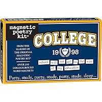 Magnetic Poetry - College Kit - Words for Refrigerator - Write Poems and Letters on the Fridge - Made in the USA