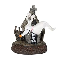 Department56 Nightmare Before Christmas Village Accessories Zero and his Dog House Figurine, 2