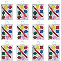 Paint Set Value Pack Favors in 6 Vibrant Colors - Pack of 12 | Perfect for Art Parties, Kids' Creativity & Crafters